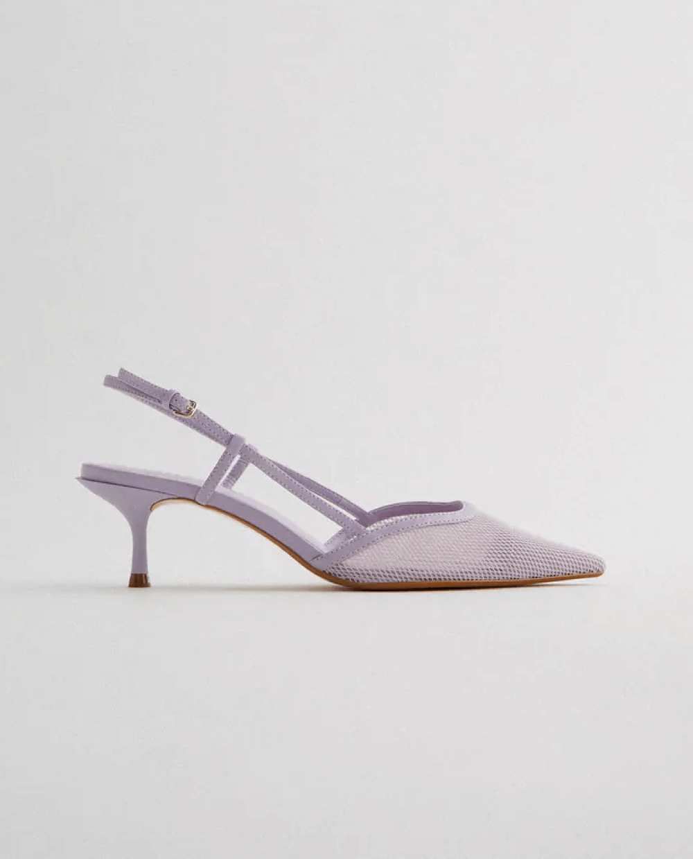 Soda mid heeled mules in natural