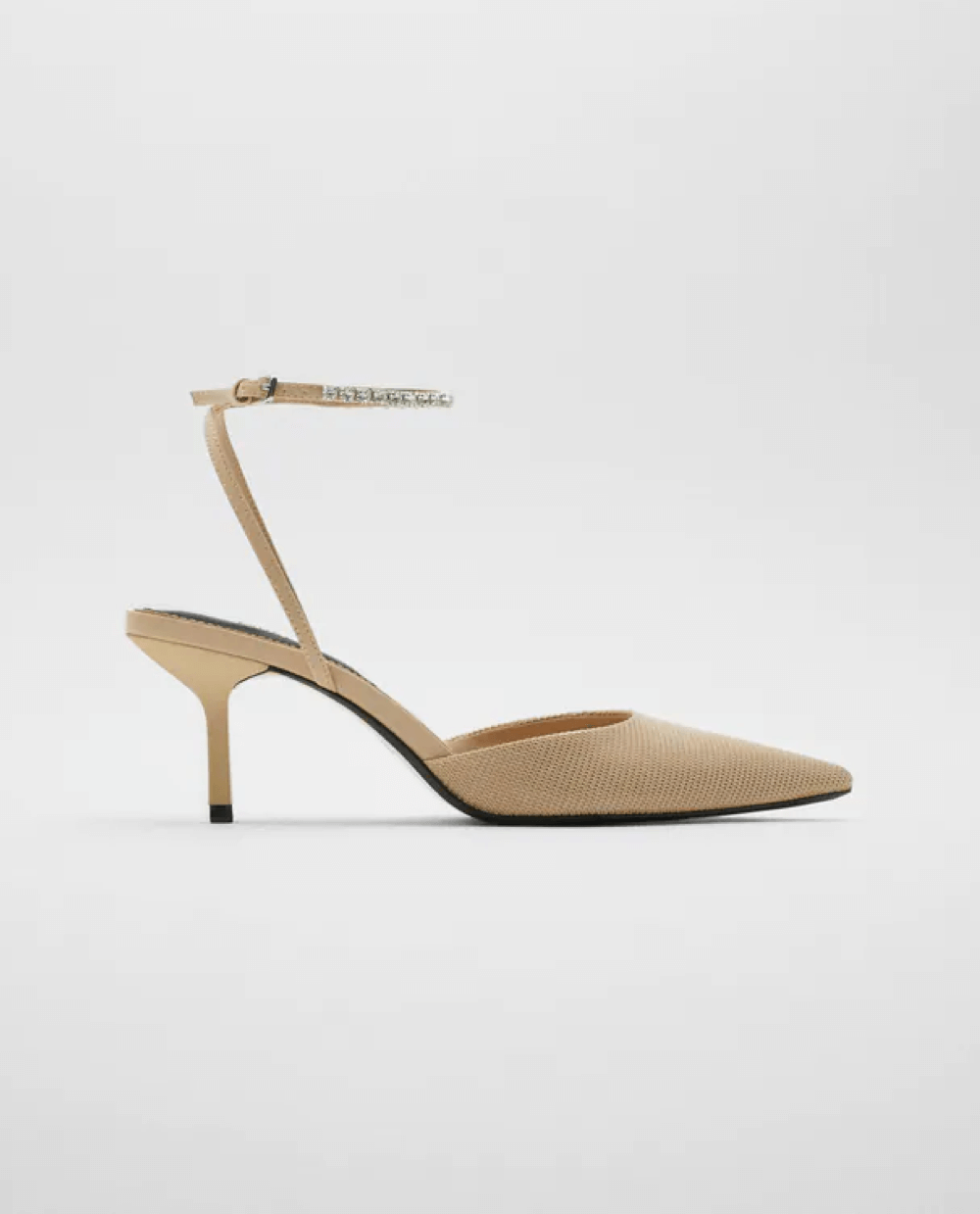 Hattie mid-heeled mule sandals in black